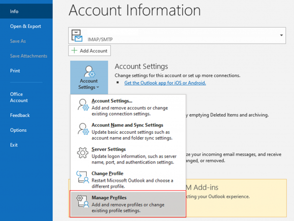 where are emails stored on outlook pop3