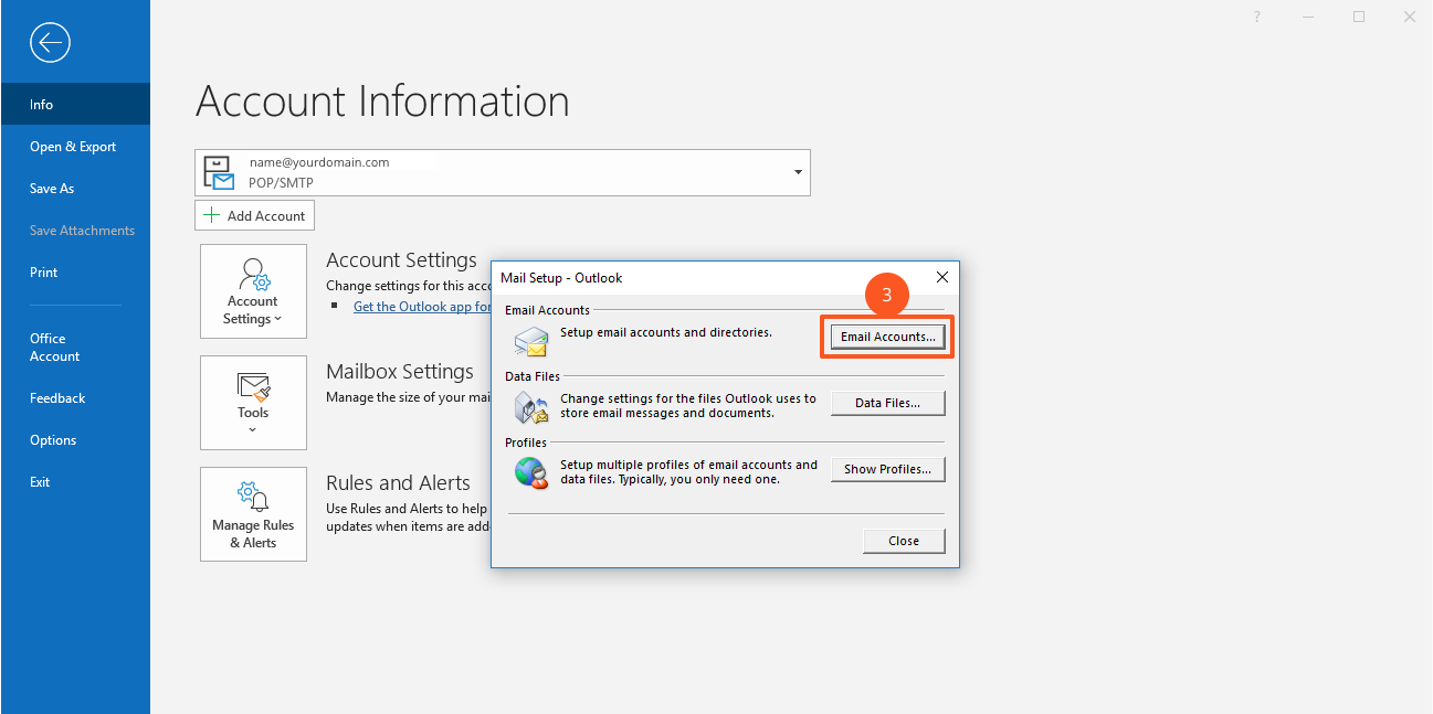 how to reinstall outlook form a backup copy of outlook